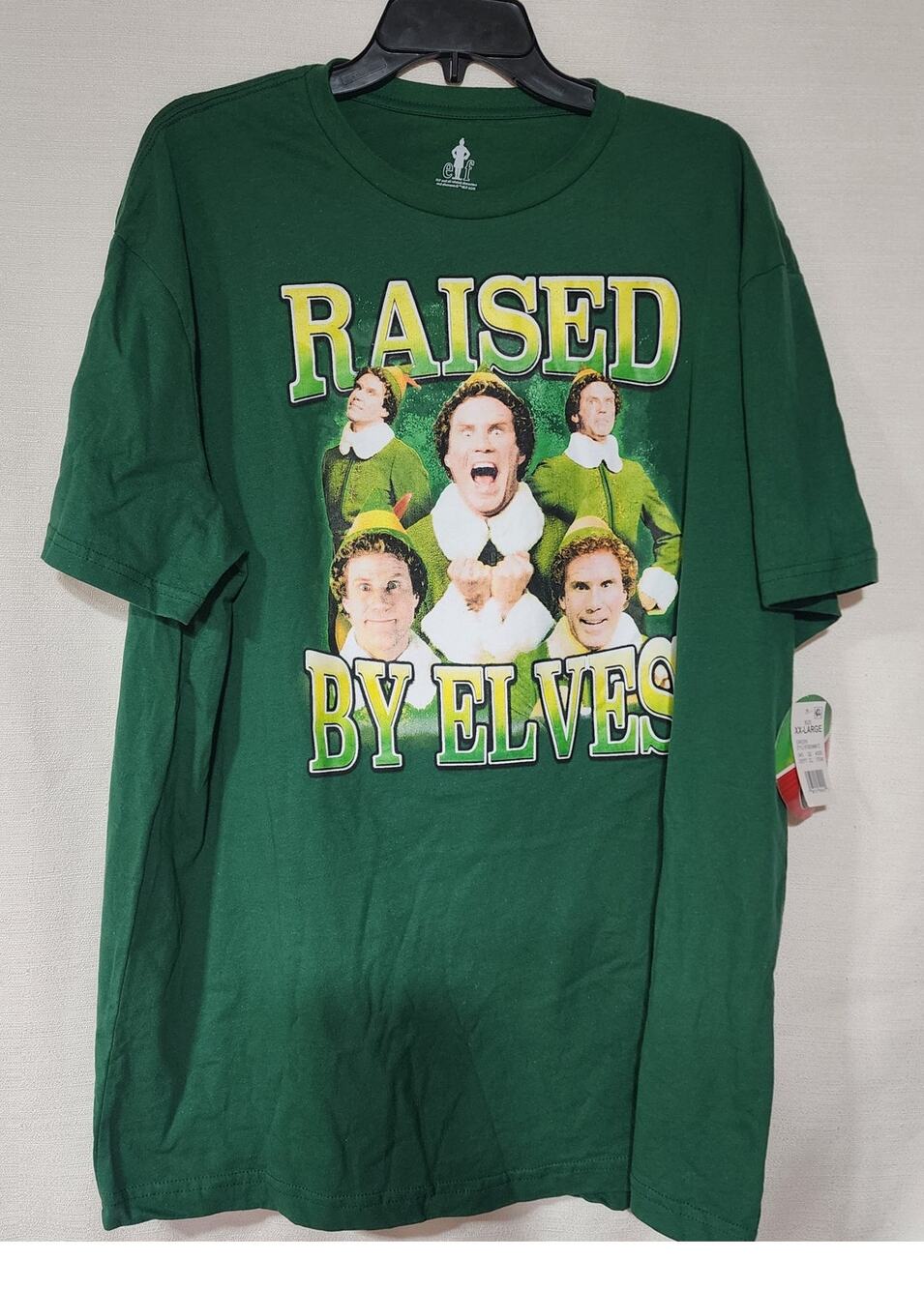 Elf Long Shirt "Raised by five elves'' men XXL